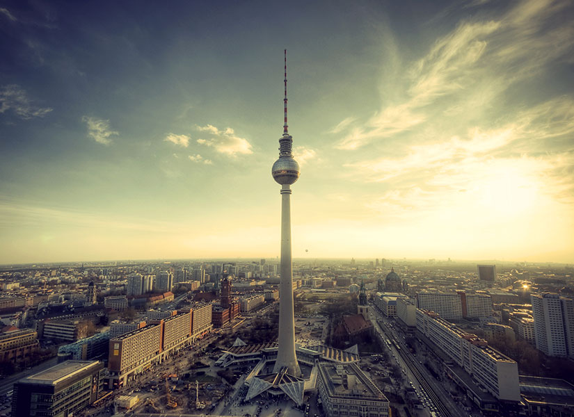 Yeşili en bol Avrupa şehirlerinden Berlin.