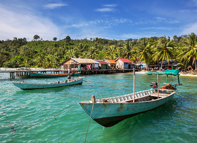 Minik ve huzurlu bir sahil kasabası.