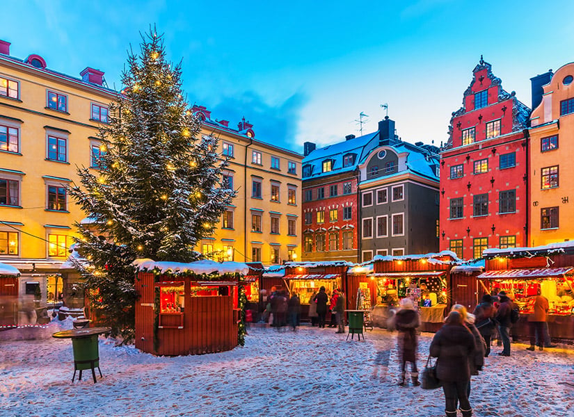 Avrupa'nın en güzel noel pazarları Gamla Stan Stockholm noel pazarı