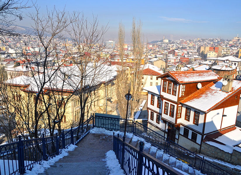 Kastamonu gezilecek yerler - Saat Kulesi'nden Kastamonu Manzarası