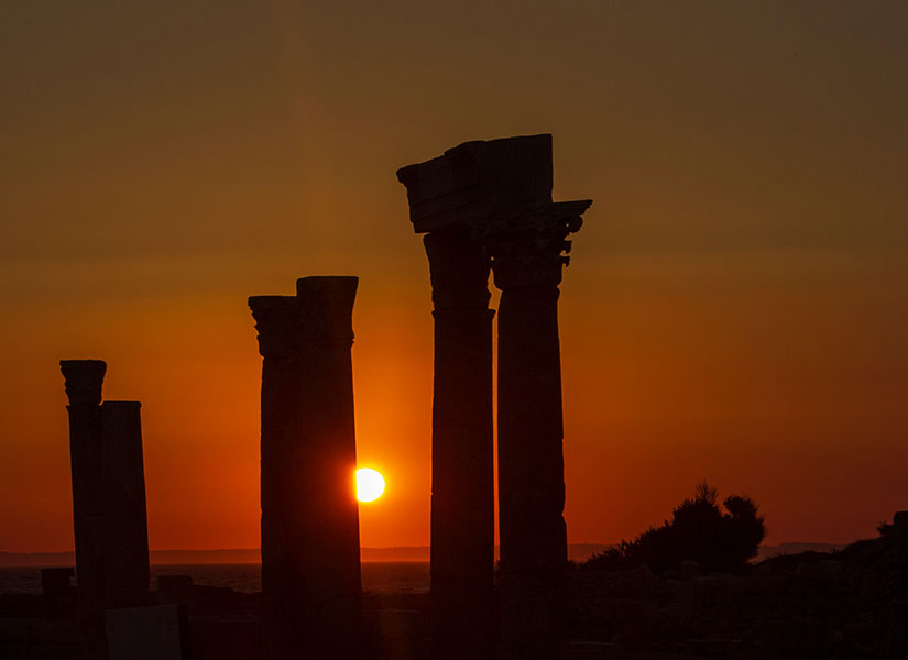 Türkiye’de gün batımının en güzel izlendiği yerler: Datça, Knidos Antik Kenti gün batımı