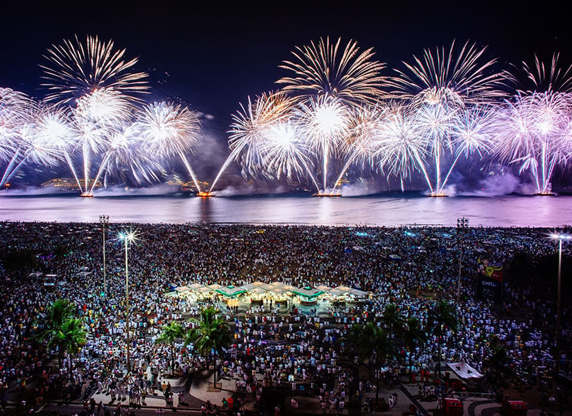 2020 yeni yılı yurt dışında kutlamak için gidilecek en güzel yerler Rio de Janeiro yılbaşı Copacabana Plajı
