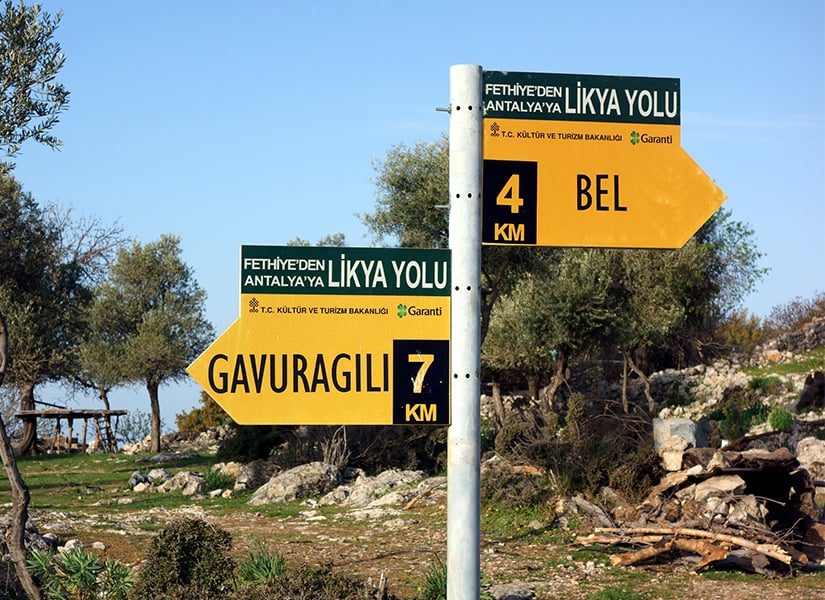 likya yolu konaklama imkanları